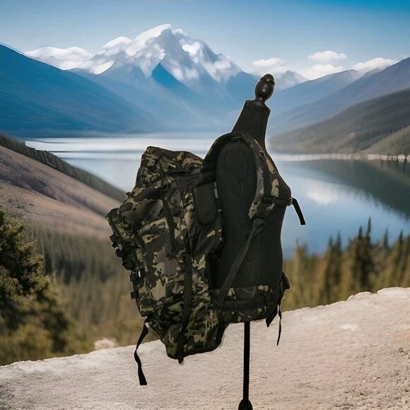 Unbranded Other - New! 70L Camouflage Hiking Backpack